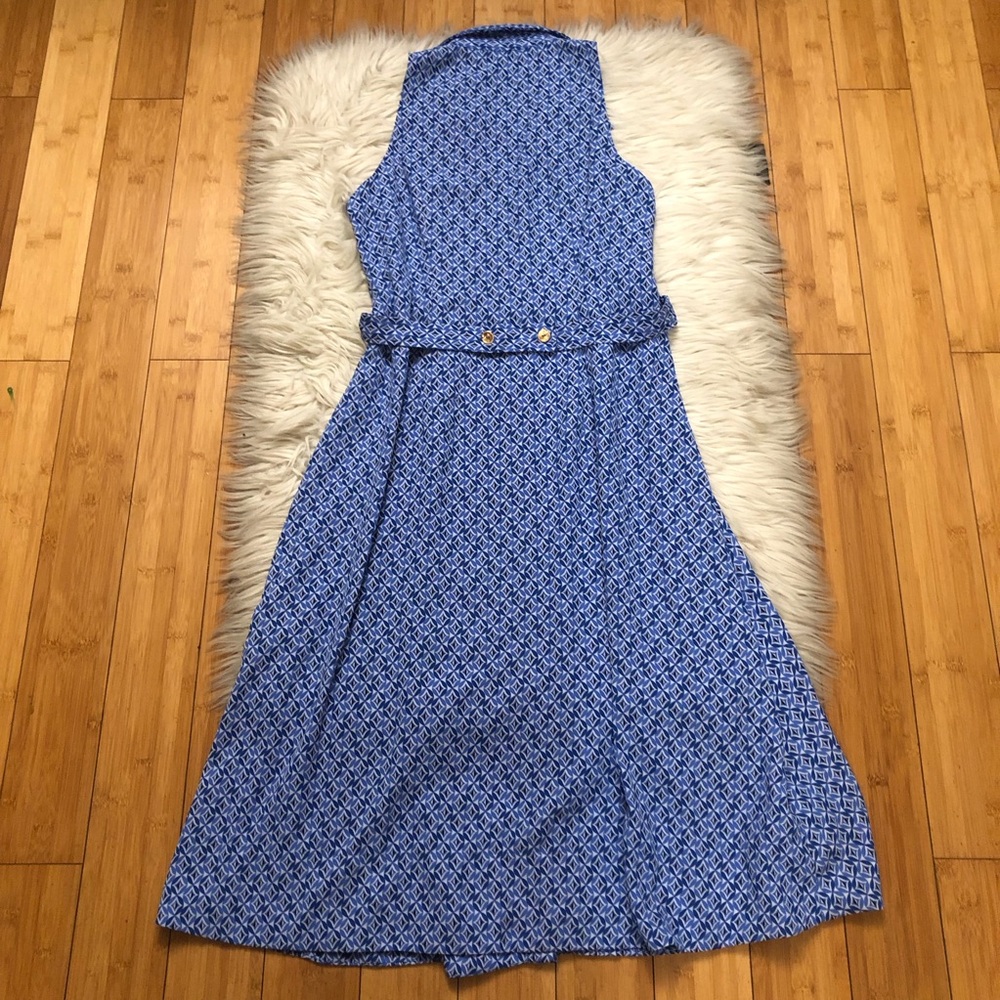 CeCe Geometric Diamond Button Down Collared Flowy… - image 4